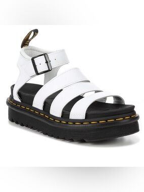 Dr. Martens | Blaire Platform Sandals Womens Size 7 Wedge Strappy White
